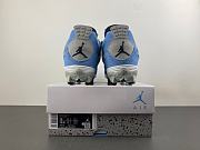 Custom Air Jordan 4 University Blue Football Cleats - 4