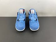 Custom Air Jordan 4 University Blue Football Cleats - 3