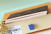 Louis Vuitton Monogram LV Charms Card Holder Rose Ballerine Size 11x7x0.5cm - 3
