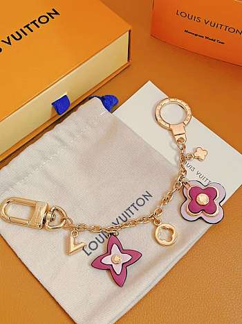 LV x TM Cherry Blossom Bag Charm Murakami Size 21cm