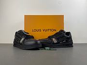 LV Trainer Black Calf Leather Men's 1ADDCH - 1