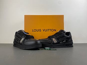 LV Trainer Black Calf Leather Men's 1ADDCH