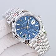 Rolex Datejust 41 M126334-0002 126334-0002 Oystersteel with a bright blue dial - 1