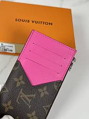 Louis Vuitton Coin Card Holder Monogram Macassar Coated Canvas Size 14.5×8cm - 6