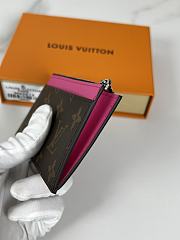 Louis Vuitton Coin Card Holder Monogram Macassar Coated Canvas Size 14.5×8cm - 2