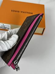 Louis Vuitton Coin Card Holder Monogram Macassar Coated Canvas Size 14.5×8cm - 3