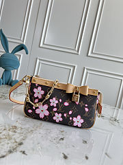 LV x TM Pochette Accessoires Sakura Brown M13666 Size 22 x 13 x 4 cm - 1