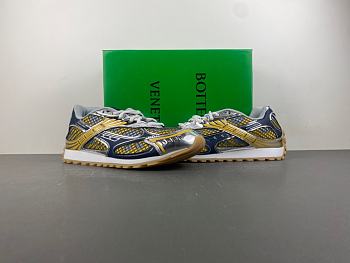 Bottega Veneta Orbit Low Laceup 'Taxi Denim' 741357 V2X40 7386