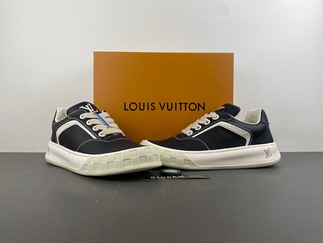 LV Tilted Sneakers Black/Denim Blue 1AJWDE - 1