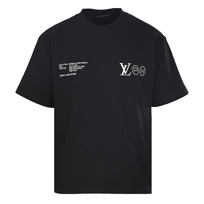LV Graphic Print T-Shirt Black - 1