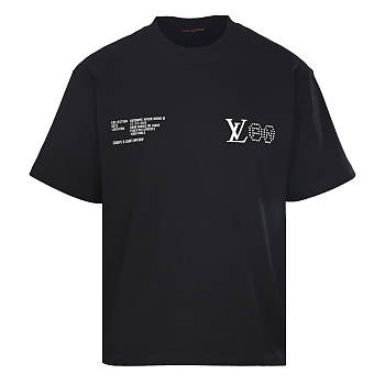 LV Graphic Print T-Shirt Black