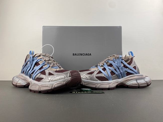 Balenciaga Women's 3xl Interlace Sneaker in Brown/beige/blue - 1