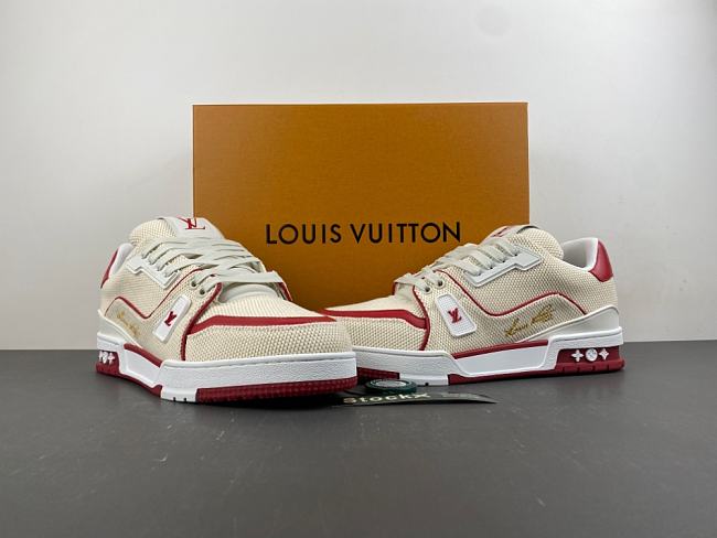 LV Trainer Sneaker Red 1AK88P  - 1