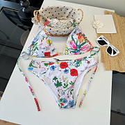 GG Women's Floral Bikini Set Swimwear Two Piece Swimsuit - 6