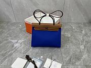 Hermès Herbag 31 - Bleu France Gold Size 25x31x10cm - 1