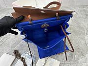 Hermès Herbag 31 - Bleu France Gold Size 25x31x10cm - 4