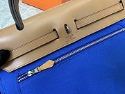 Hermès Herbag 31 - Bleu France Gold Size 25x31x10cm - 2