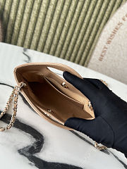 Chanel Shiny Crumpled Calfskin Quilted Nano 31 Shopping Bag Beige Size 17.5x20x5cm - 4