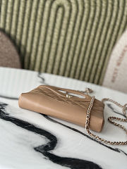 Chanel Shiny Crumpled Calfskin Quilted Nano 31 Shopping Bag Beige Size 17.5x20x5cm - 3