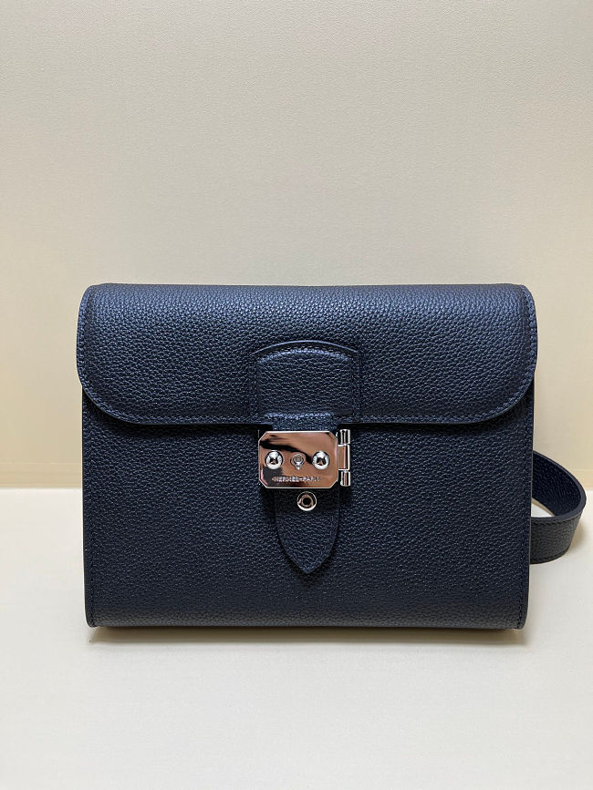 Hermes Togo Sac A Depeches 21 Messenger Bag Black Sold Out  - 1