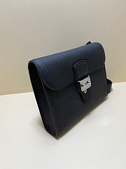 Hermes Togo Sac A Depeches 21 Messenger Bag Black Sold Out  - 6