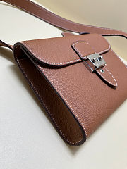 Hermes Sac a depeches 21 bag Gold Size 21cm - 5