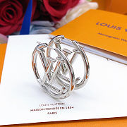 Louise Hoop GM Earrings PALLADIUM M04783 - 6