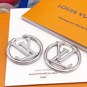 Louise Hoop GM Earrings PALLADIUM M04783 - 3