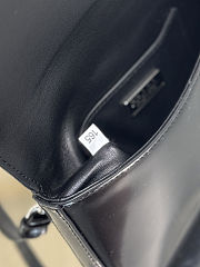 Prada logo-stamp Brushed Leather Bag Black Size 18x12.5x2.5cm - 4