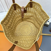 Saint Laurent Panier Medium Raffia ‘Beige’ Size 55x31x28cm - 3