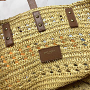 Saint Laurent Panier Medium Raffia ‘Beige’ Size 55x31x28cm - 2
