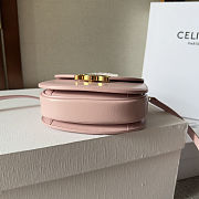 Celine Shiny Calfskin Triomphe Mini Besace Clea Light Pink Size 15.5x11.5x5CM - 3