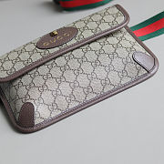 Gucci GG Supreme Monogram Neo Vintage Web Belt Bag Brown Size 24x16.5x3.8cm - 6