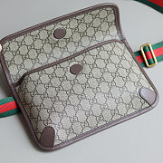 Gucci GG Supreme Monogram Neo Vintage Web Belt Bag Brown Size 24x16.5x3.8cm - 4