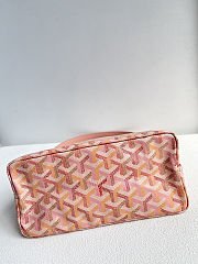 Goyard Goyardine Powder Pink Boheme Hobo Bag Palladium Hardware Size 26×11×22cm - 3
