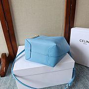CELINE SMALL HOBO IN SUPPLE SMOOTH CALFSKIN SKY BLUE Size 18x31x6 cm - 3