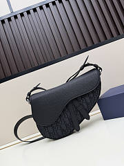 Dior Saddle Bag Black Grained Taurillon Leather and Black Size 26×17×5cm - 1