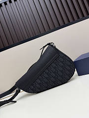 Dior Saddle Bag Black Grained Taurillon Leather and Black Size 26×17×5cm - 5