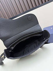 Dior Saddle Bag Black Grained Taurillon Leather and Black Size 26×17×5cm - 4