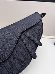 Dior Saddle Bag Black Grained Taurillon Leather and Black Size 26×17×5cm - 3