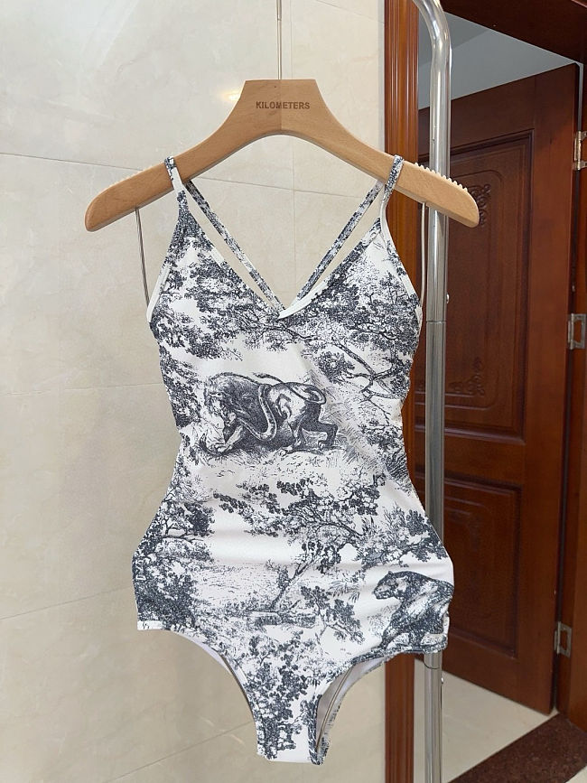 Dior One-piece swimsuit White - 1