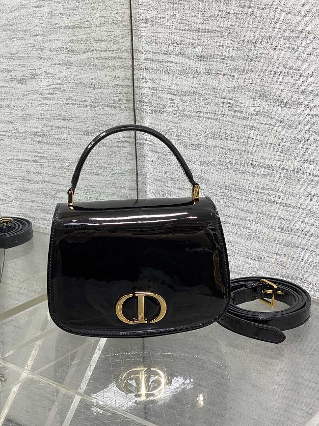 Dior Medium 30 Montaigne Avenue Top Handle Bag 'Black' Size 19x8x12cm - 1