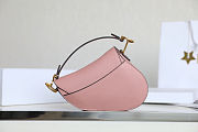 Christian Dior Mini Grained Calfskin Saddle Bag satchel Size 21 x 18 x 5 cm - 5
