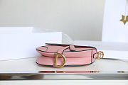 Christian Dior Mini Grained Calfskin Saddle Bag satchel Size 21 x 18 x 5 cm - 4