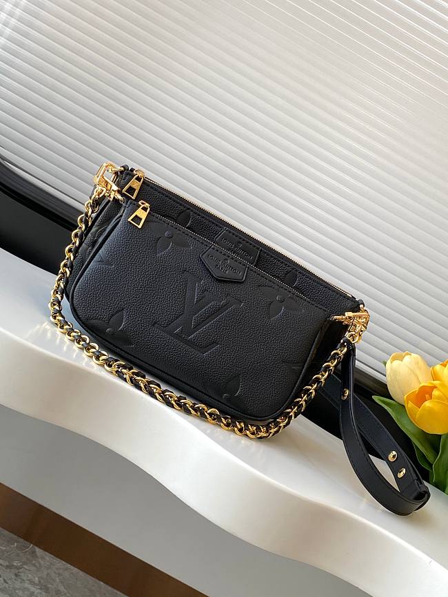 LV Multi Pochette Accessoires Black M80399 Size 25 x 14.5 x 4.5 cm - 1