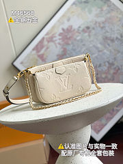 LV Multi Pochette Accessoires CREME NV M46568 Size 25 x 14.5 x 4.5 cm - 1
