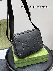 Gucci Mini Jumbo GG Messenger Bag Black Size 23x14cm - 4