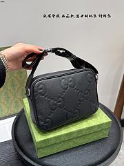 Gucci Mini Jumbo GG Messenger Bag Black Size 23x14cm - 2