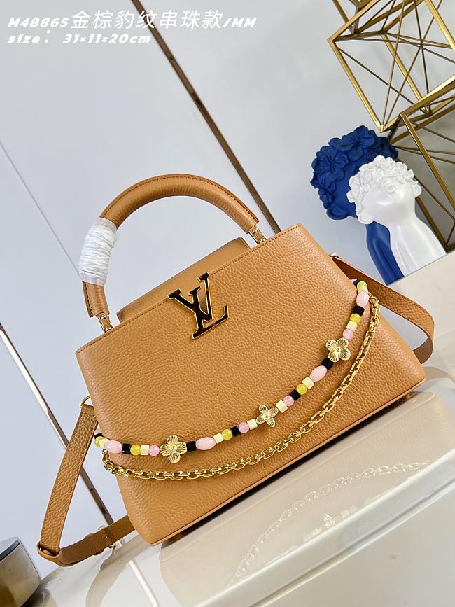 LV Capucines MM Noisette M28713 Size 30 x 19 x 9.5 cm  - 1