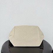 Chanel Voorjaar Zomer 2026 Small shopping bag Canvas, kalfsleer & goudkleurig metaal Ecru & zwart - 2